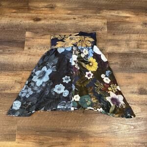Desigual Floral Patchwork A-Line Art to Wear Skirt Boho Tie EUR 38 ~US 10 READ